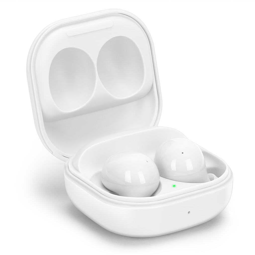 White Truly Wireless Bluetooth Headphones with Noise Isolation R610