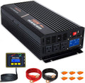 1500 watt Pure Sine Wave Inverter 24v dc to ac 110v 120v with LCD Display Pack of 2 O364903