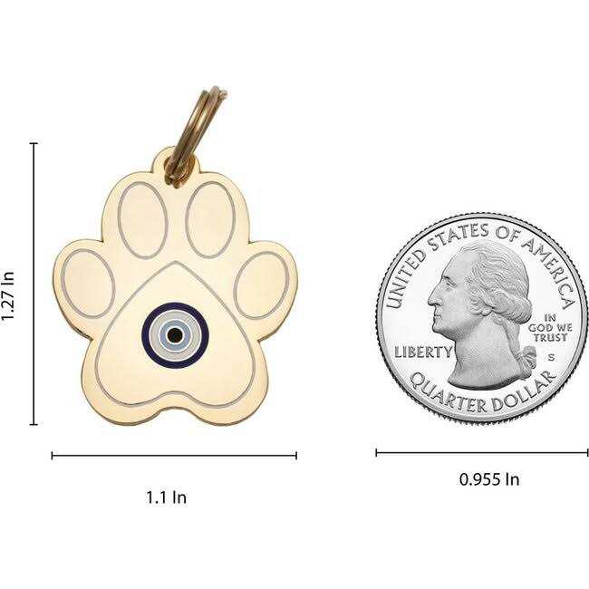 Evil Eye Paw ID Tag Z23999