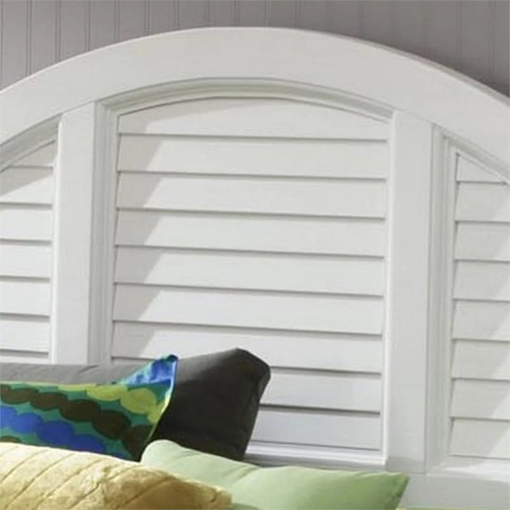 Wood Queen Headboard in Off White D718567