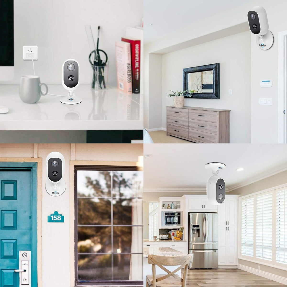 2K 3MP Wireless Battery Powered Security Camera Outdoor 2-Cam Kit B3441