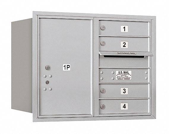 4C Horizontal Mailbox, Aluminum F149531