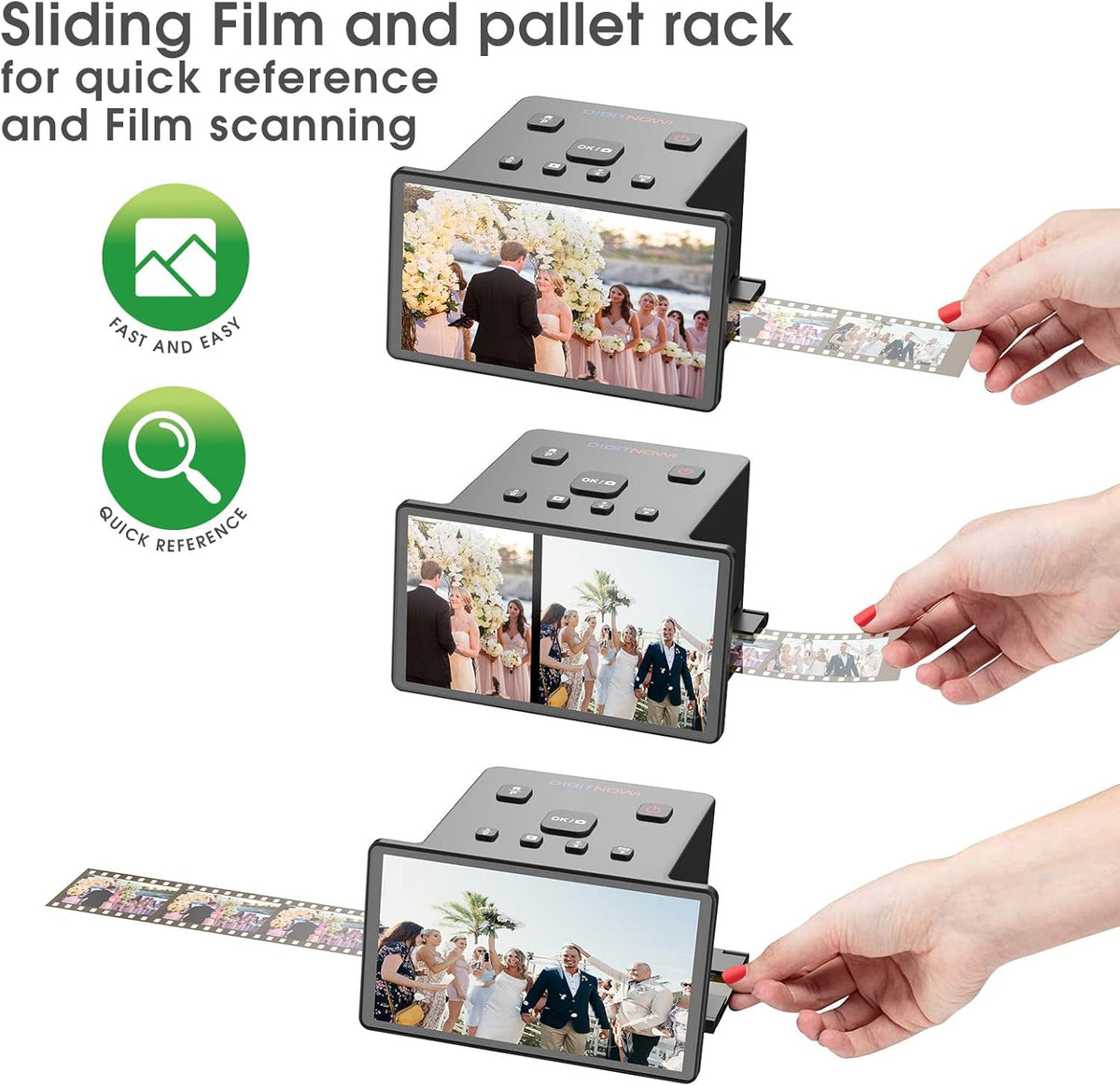 Slide Scanner with 5" LCD Screen for Color & B&W Negatives and 50mm Slides Z234599