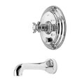 Antique Copper Tub and Shower Trim Plate with Handle S843