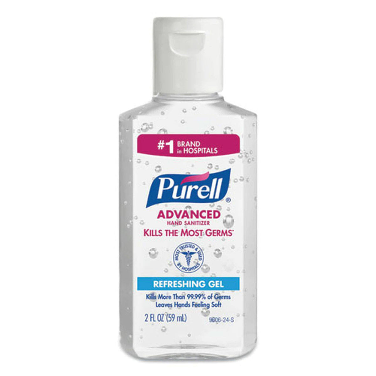 24 Packs Hand Sanitizer Gel, 2 oz Flip Cap Bottle P179667