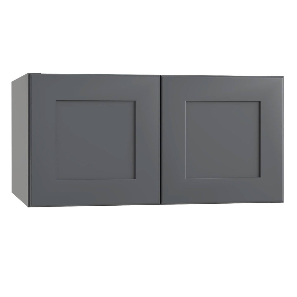 Gray Painted Shaker Plywood Wall Kitchen Cabinet Soft Close Doors I14346