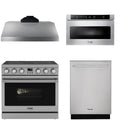 36 Electric Range, Range Hood, Dishwasher and Microwave U925