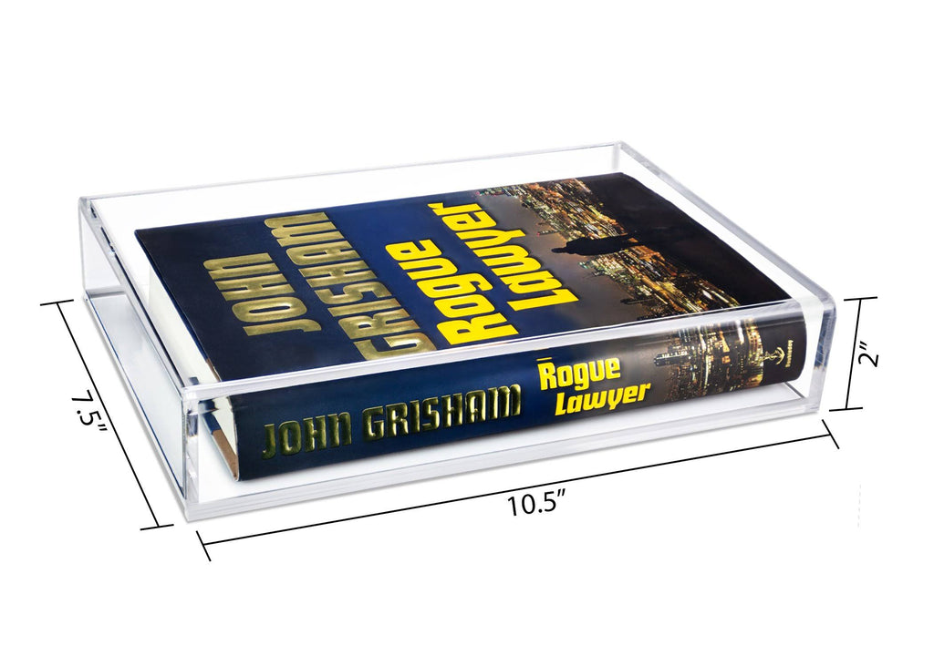 Clear Acrylic Book Display Case with Wall Mount A2549