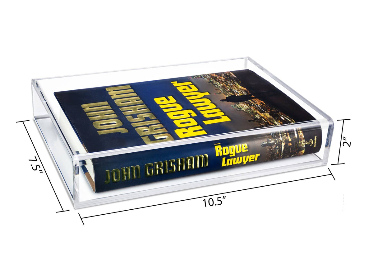 Clear Acrylic Book Display Case with Wall Mount A2549