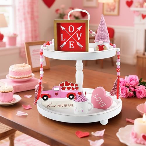 Halloween Decorations and Wooden Two Tiered Tray Stand A872764