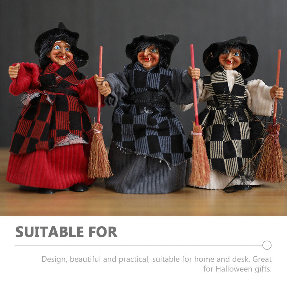 Halloween Witch Pendant Decor Plastic Figurine F1831