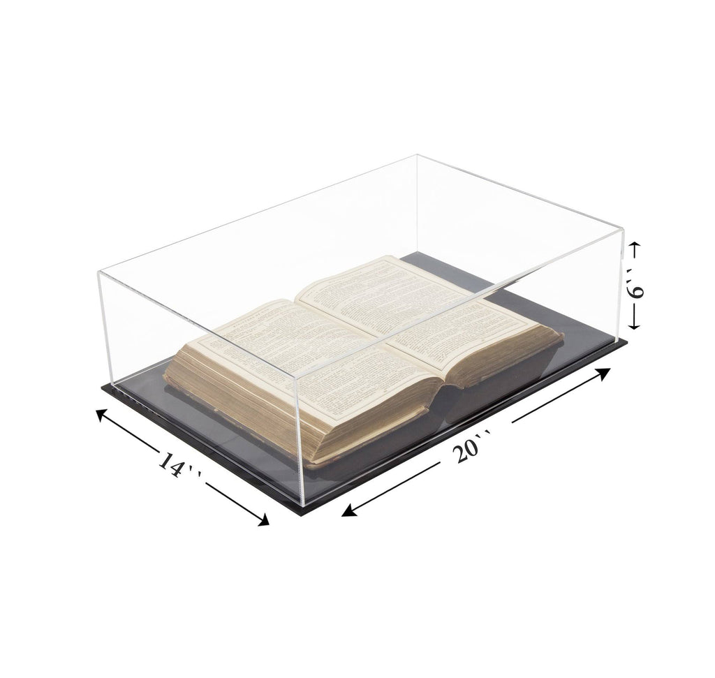 Clear Acrylic Book Display Case with Wall Mount A2549