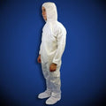 White Microporous Disposable Coveralls with Hood & Boots, XL, 25/Case B2749