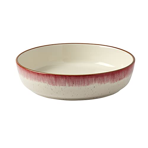 12 Piece Stoneware Dinnerware Set in Berry U641