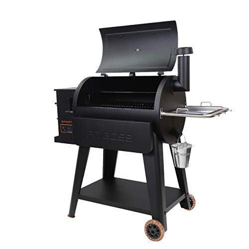 820 Square Inches Black Wood Pellet Grill G7924
