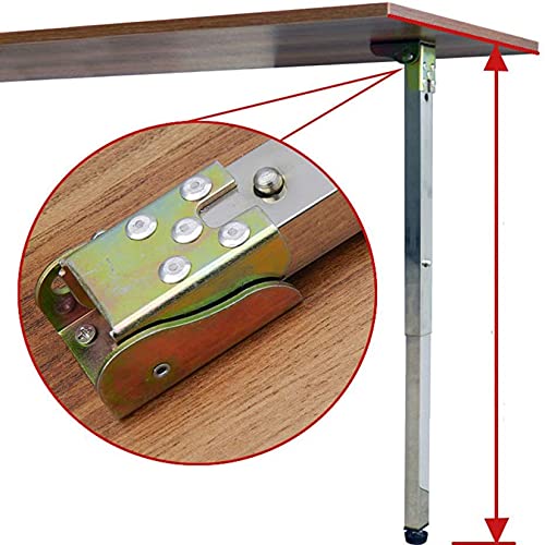 Stainless Steel Telescopic Adjustable Table Legs (80cm, Silver) D932