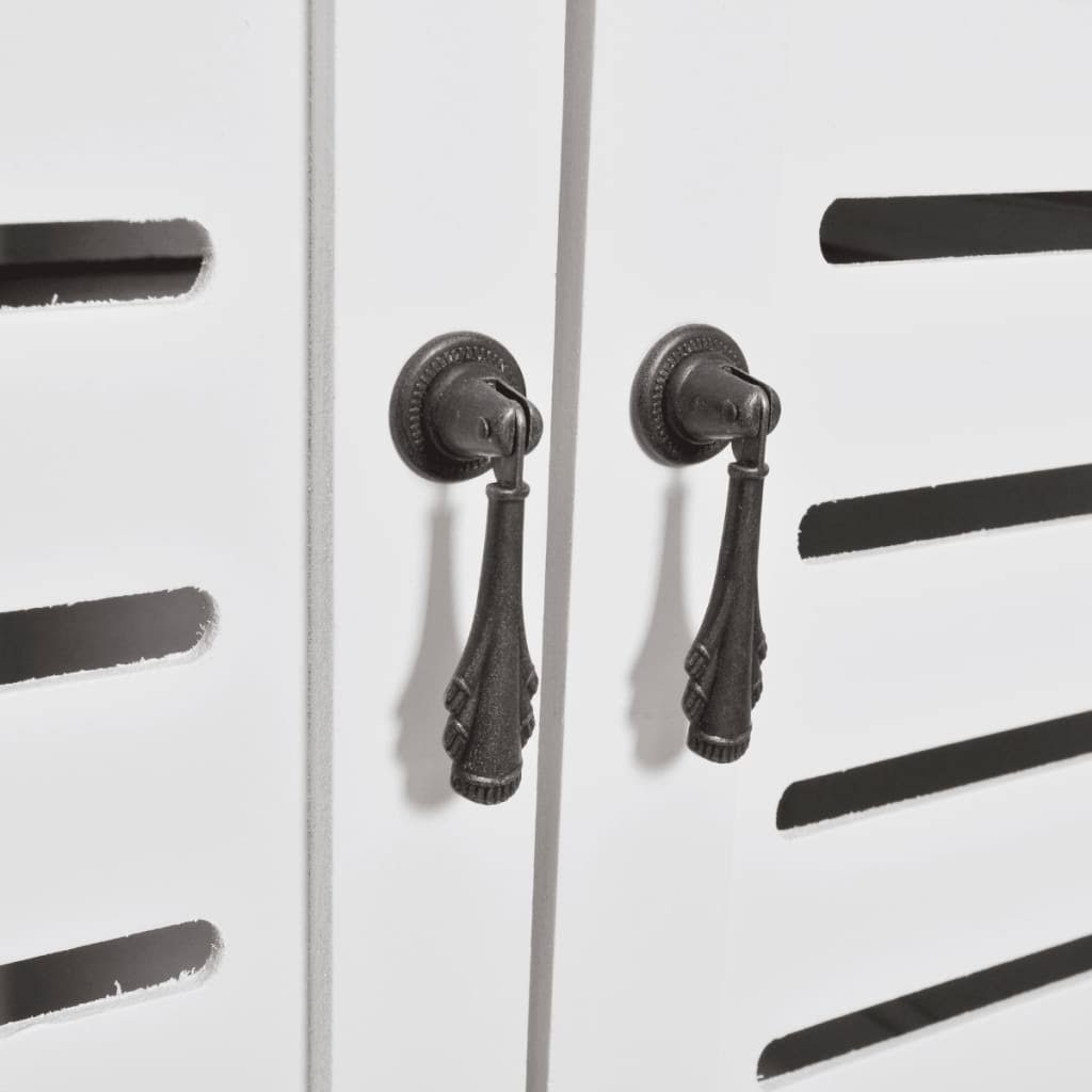 White Wood Bathroom Cabinet B8240