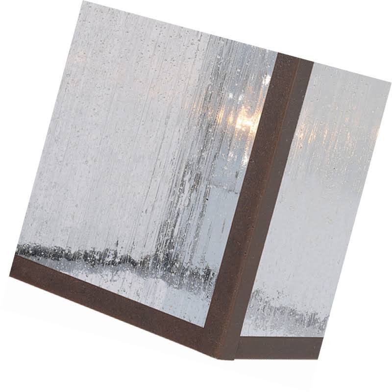 One-Light Exterior Wall Lantern Textured Rust Patina Cast Aluminum K384062