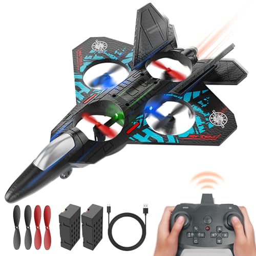 2.4GHZ RC Plane with Colorful LED Navigation Light Blue Q6662