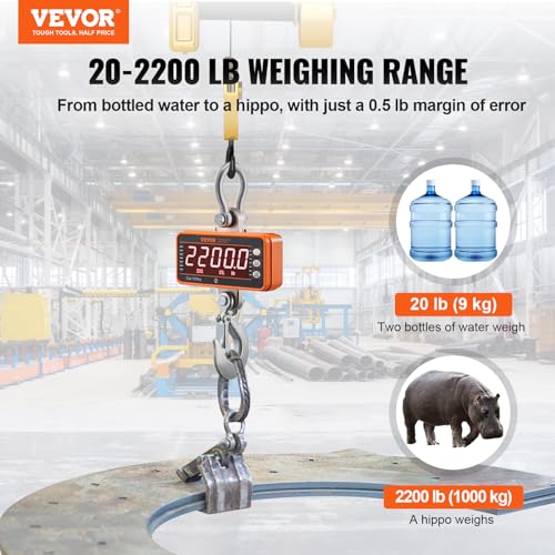 2200 lbs Digital Crane Scale with Remote Control S729470