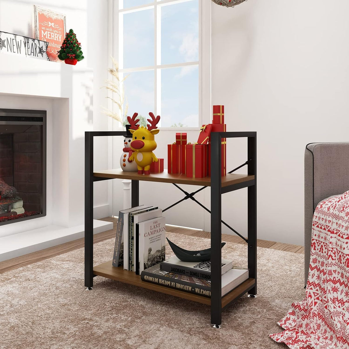 Industrial Style 3 Tier Storage Rack Shelf B42561