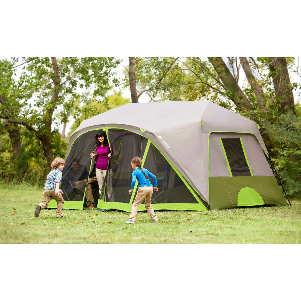 14' x 13.5' 9 Person 2 Room Instant Cabin Tent with Screen Room Z804