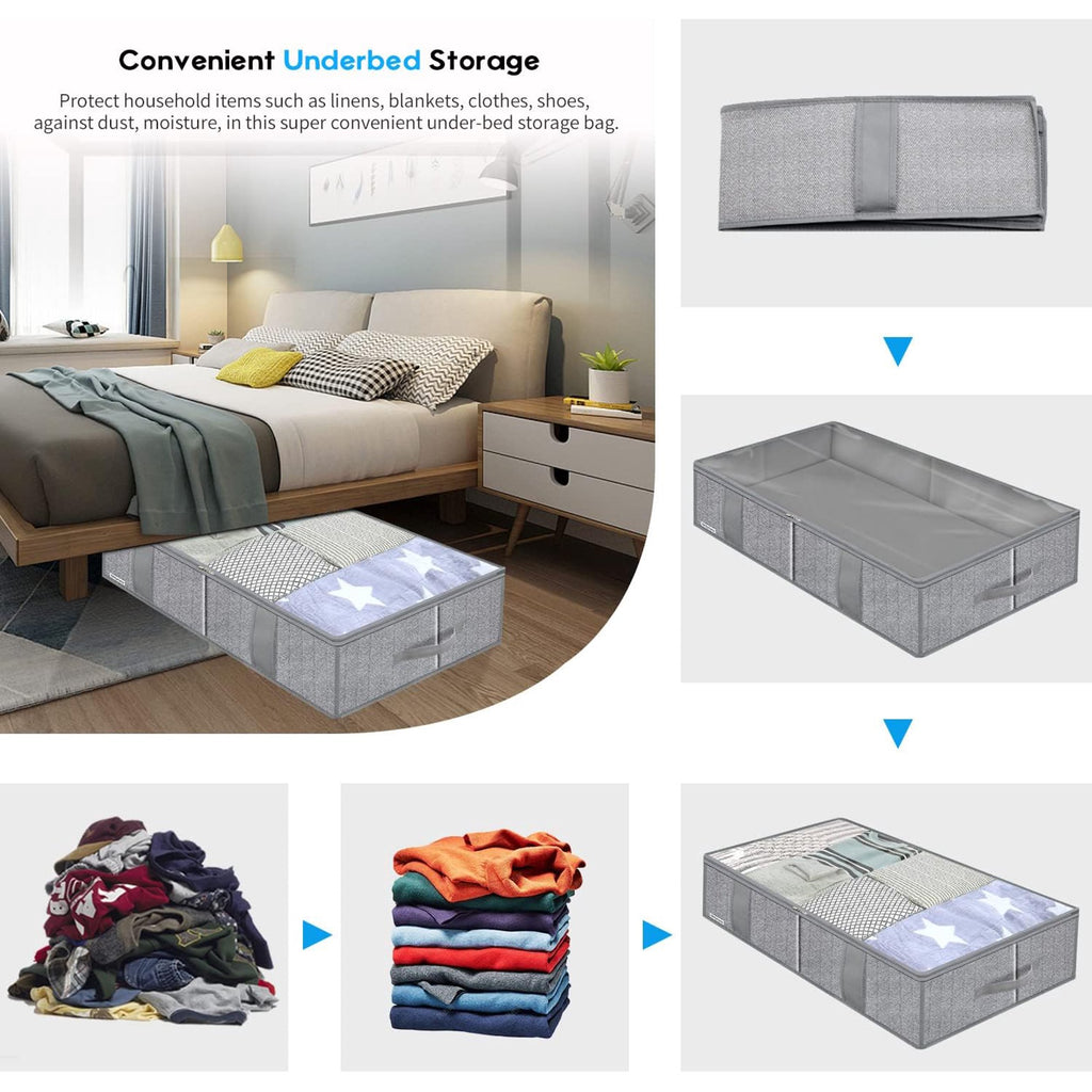 Breathable Zippered Storage Bag with Clear Window J289