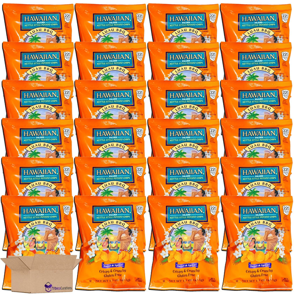 Hawaiian Kettle Style Potato Chips Value Pack 1.5 Ounce Bag Pack of 24 C77977