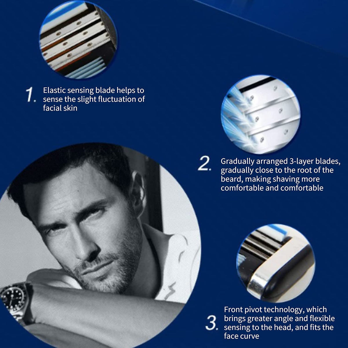 Precision Cut Stainless Steel Razor Blades Refills Y5634