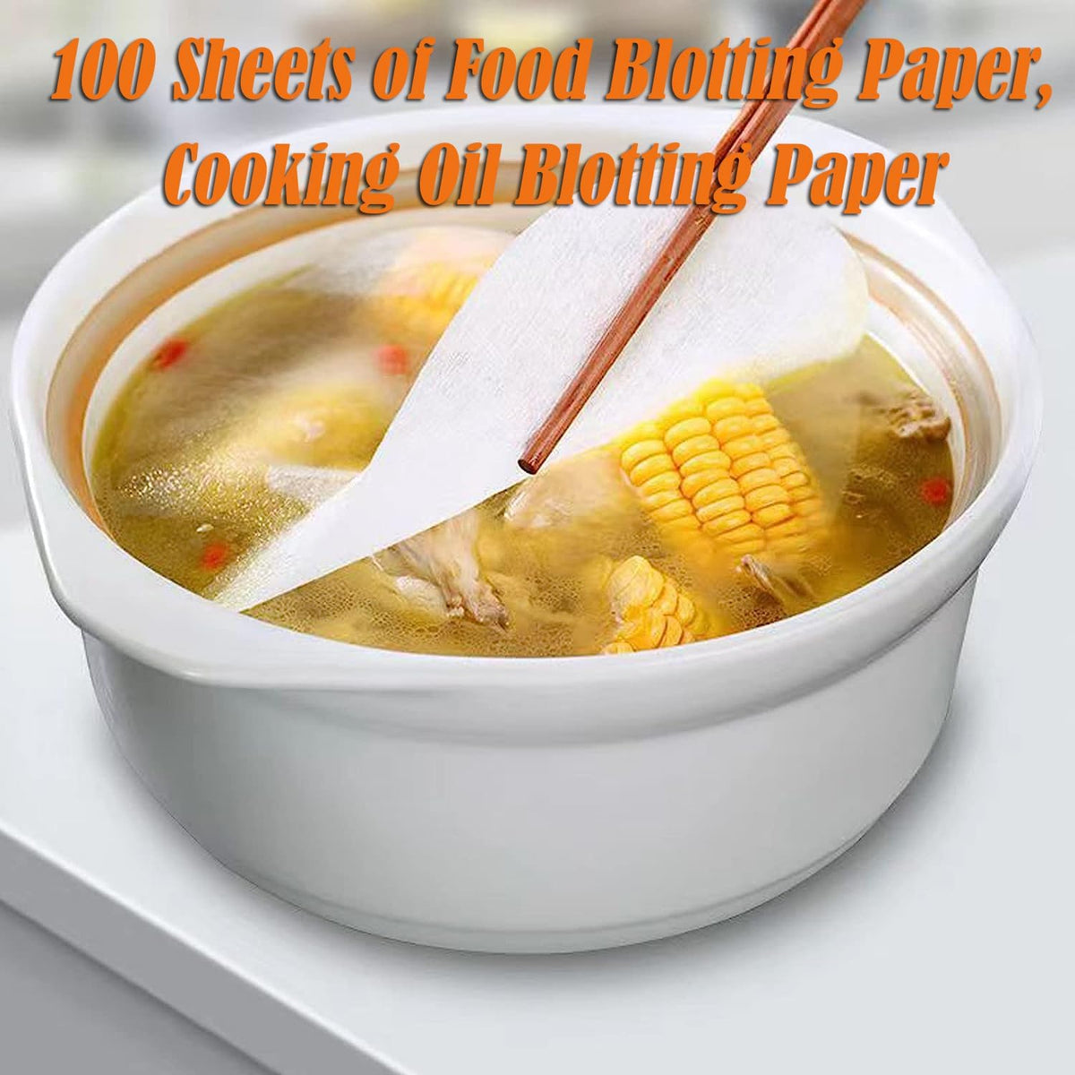 100 Sheets Non-stick Silicone Oil Blotting Paper F227903