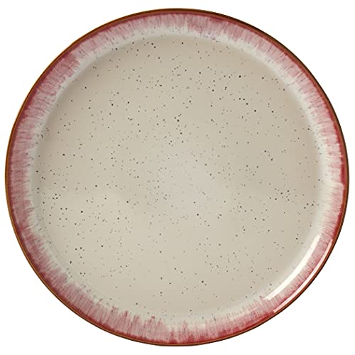 12 Piece Stoneware Dinnerware Set in Berry U641