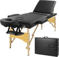 Black Folding Massage Table with Carry Case D317796
