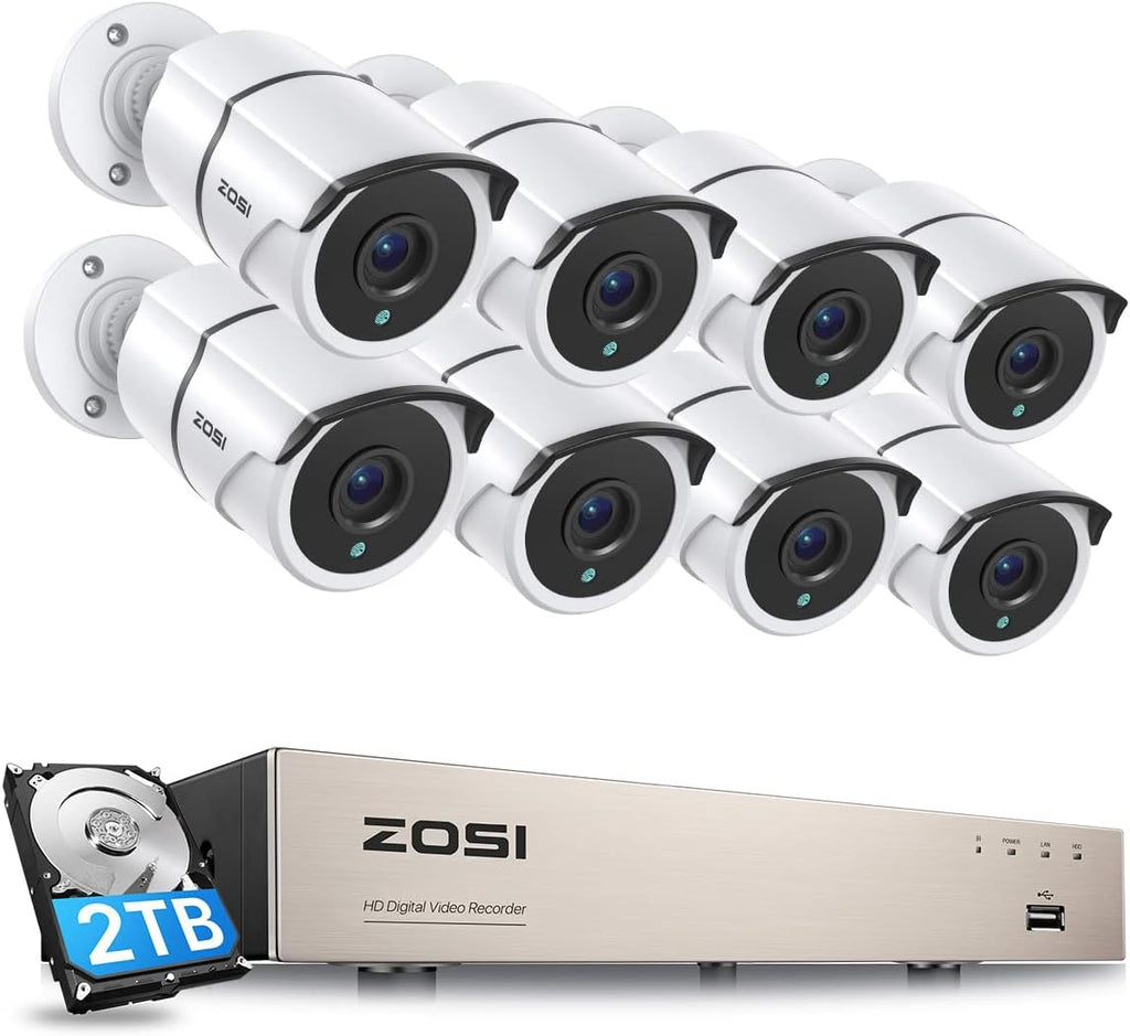 8CH 5MP PoE Security Camera System with 2TB HDD N801209