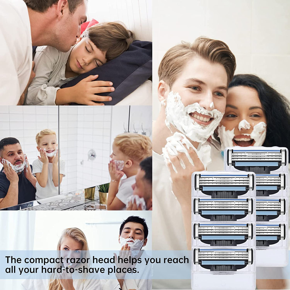 Precision Cut Stainless Steel Razor Blades Refills Y5634