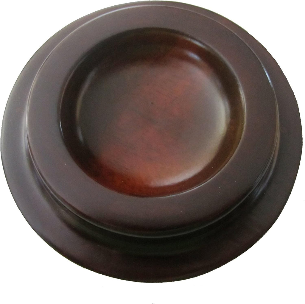 Walnut Piano Caster Cups (Set of 4) D42345