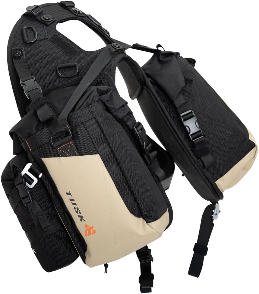 Black/Tan Luggage System with Small Dry Duffel & Bottle Holders S413855