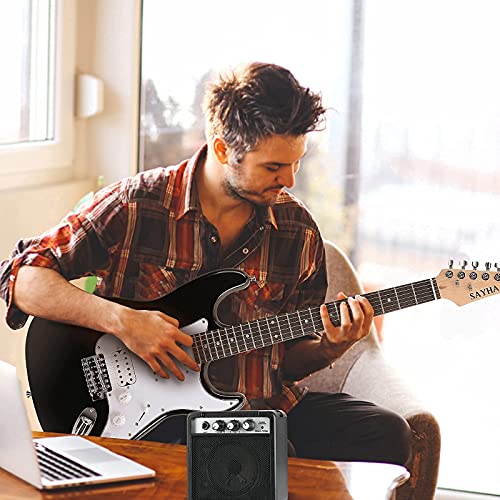39 Inch Solid Full-size Electric Guitar HSS Pickups Starter Kit (Black) M486675