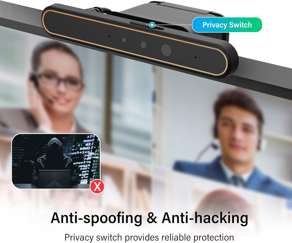 Webcam with Privacy Cover, Dual Microphones, 1080P, Pack of 2 T3611