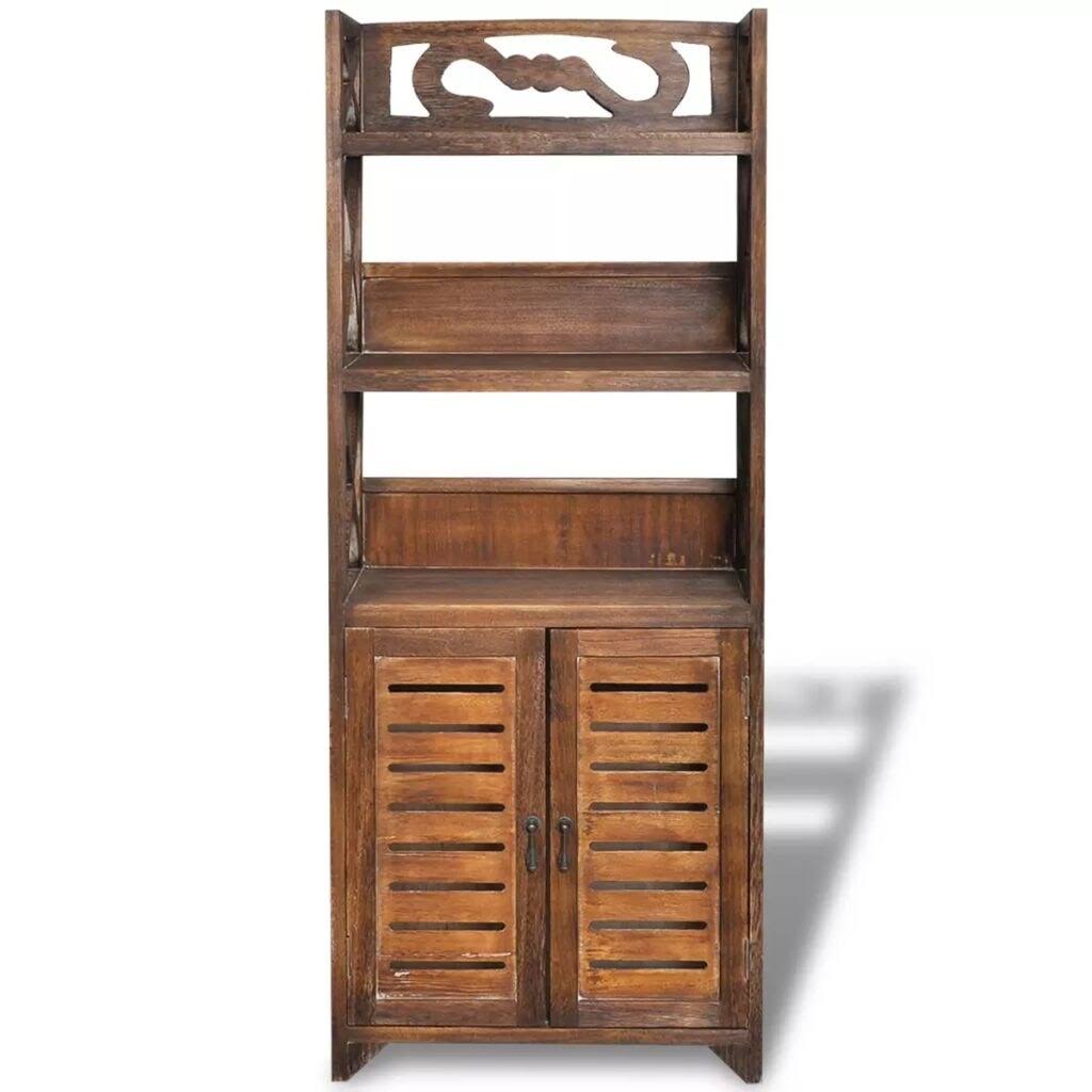 White Wood Bathroom Cabinet B8240