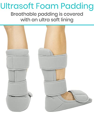 Plantar Fasciitis Night Splint with Trigger Point Stretch Wedges - Soft Leg Brace Support, Orthopedic Sleeping Immobilizer Stretch Boot (Medium) Q342881