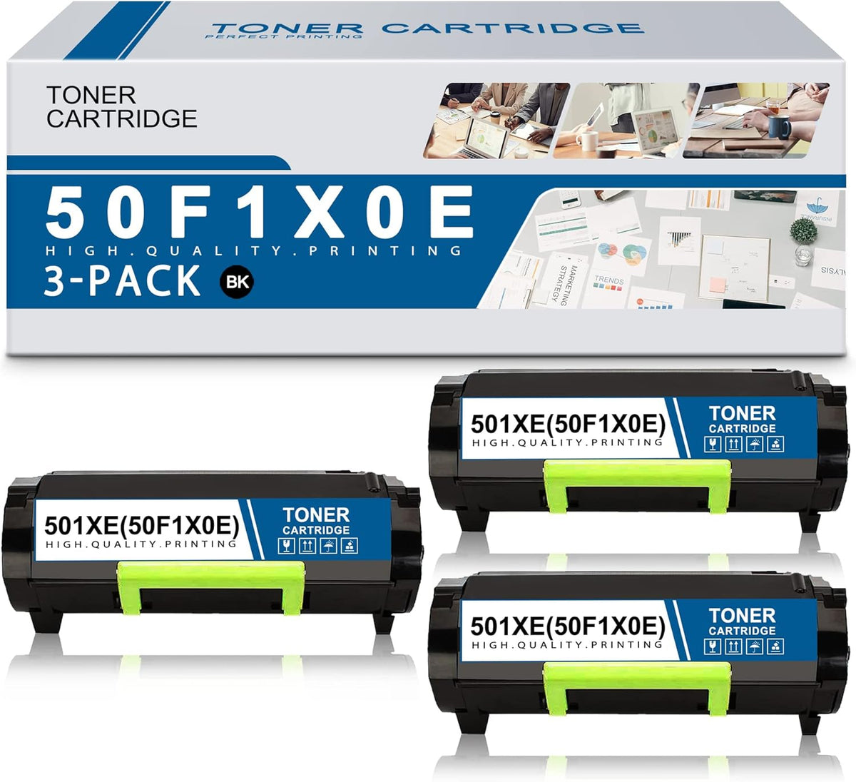 Compatible Remanufactured Toner Cartridge Replacement 3 Black P4637