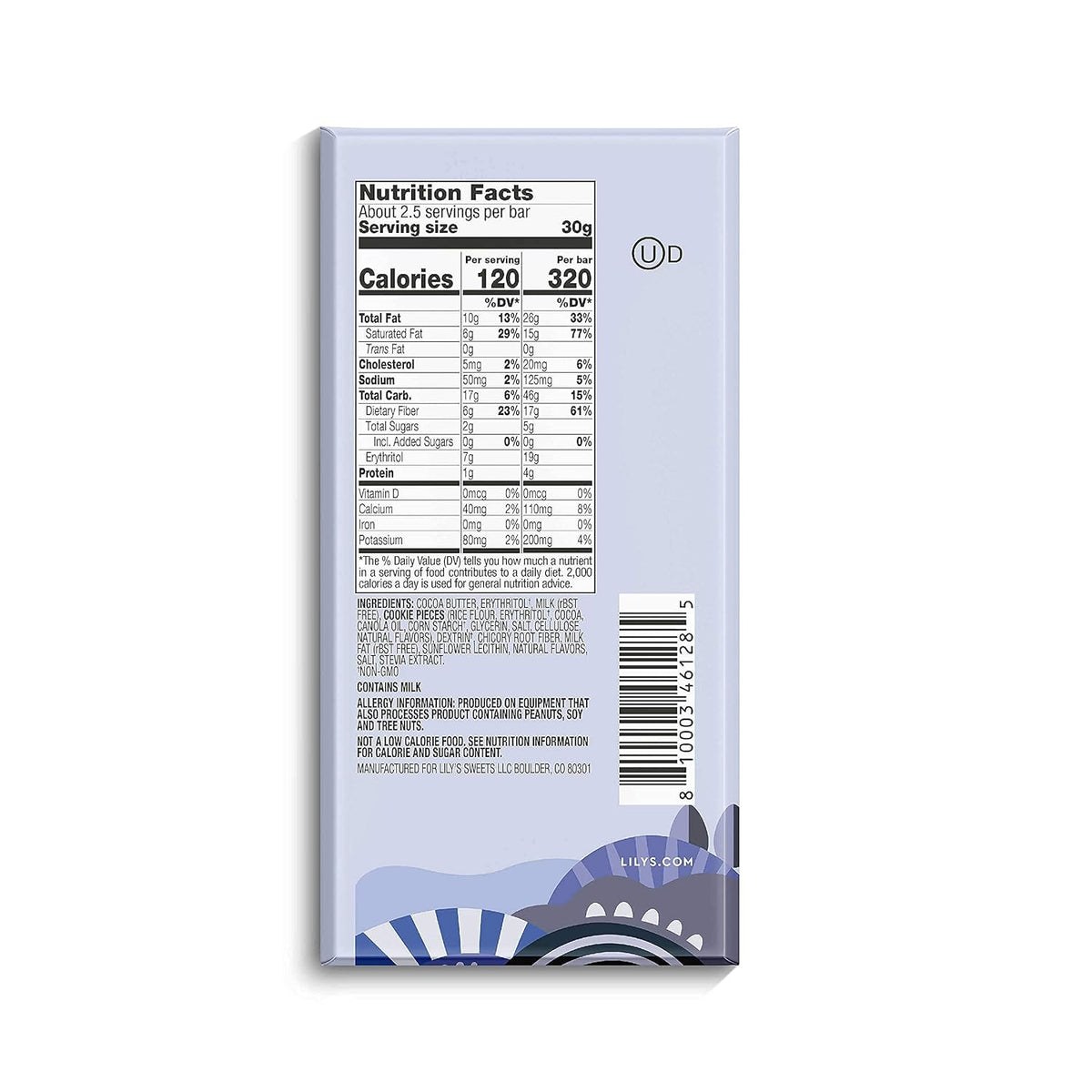 White Chocolate Style Bar Variety Pack 2.8 Ounce 6 Pack W179