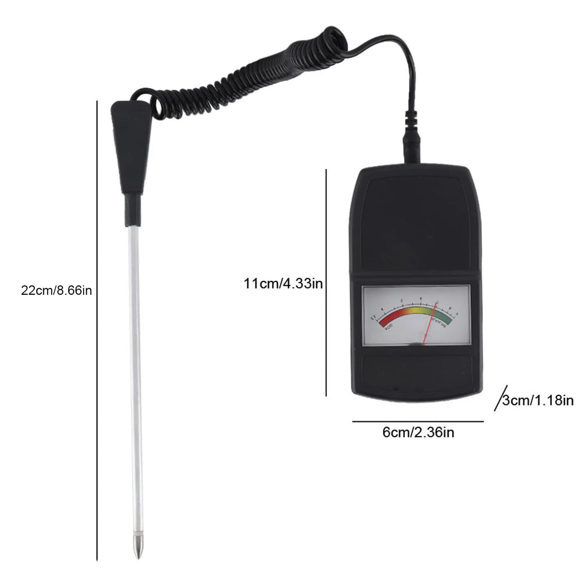 Compact Lightweight Soil pH Level Tester U2058
