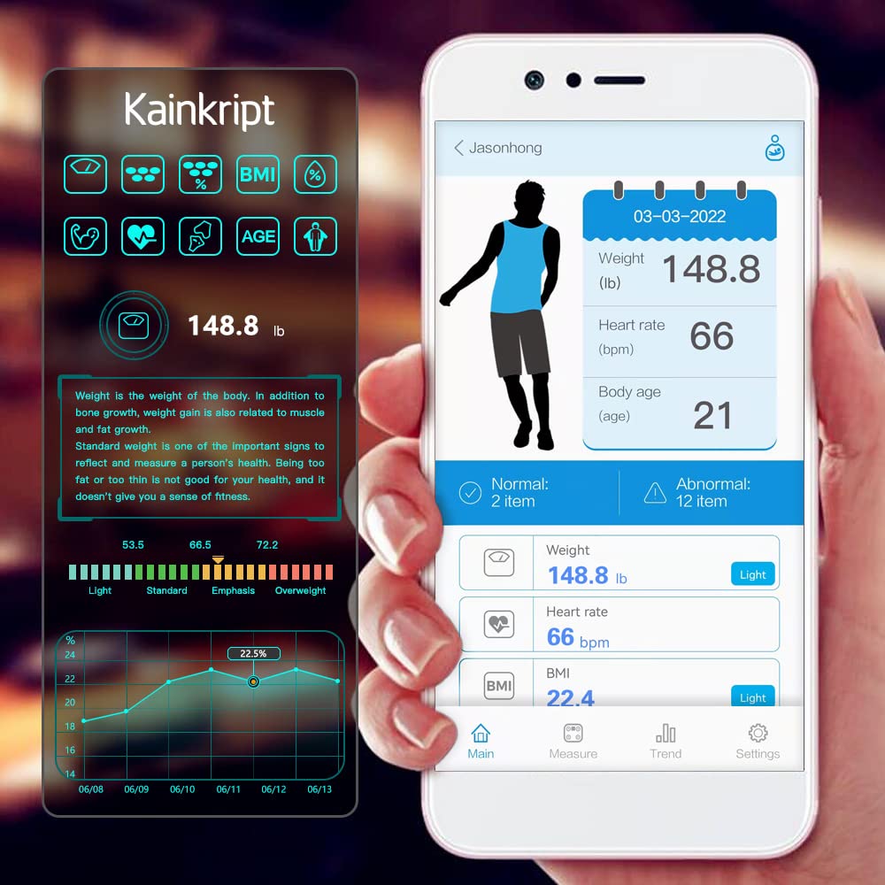 Digital Body Fat and Water Weight Scale X30053