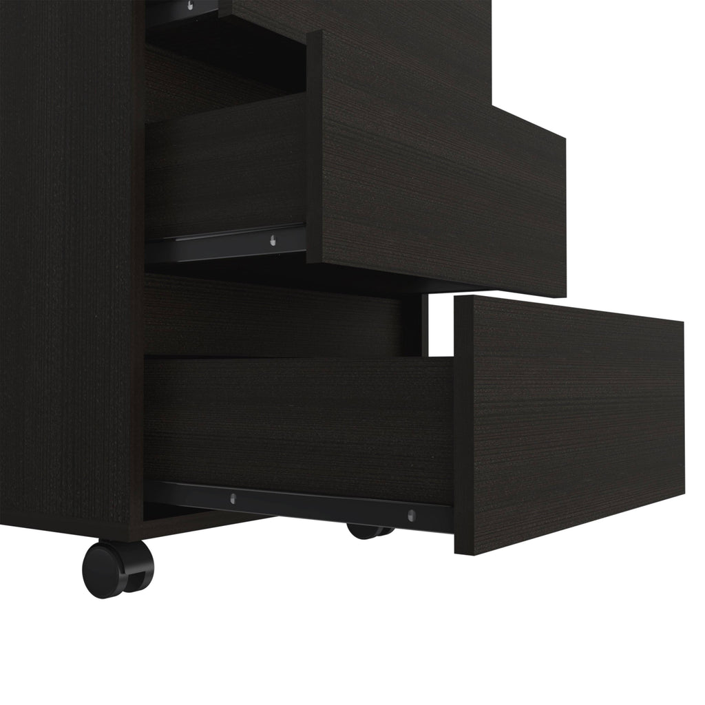 White 3 Drawer Filing Cabinet G60409