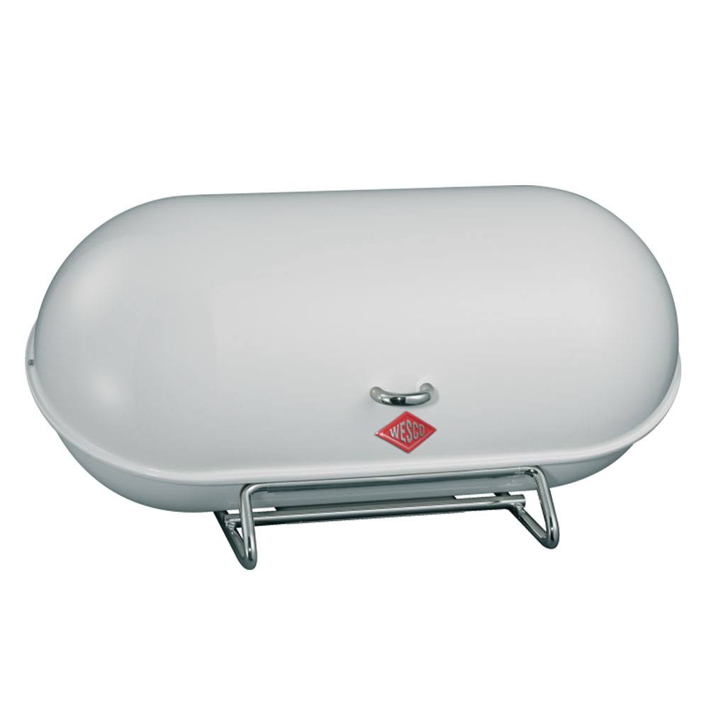 White Steel Bread Box P78743
