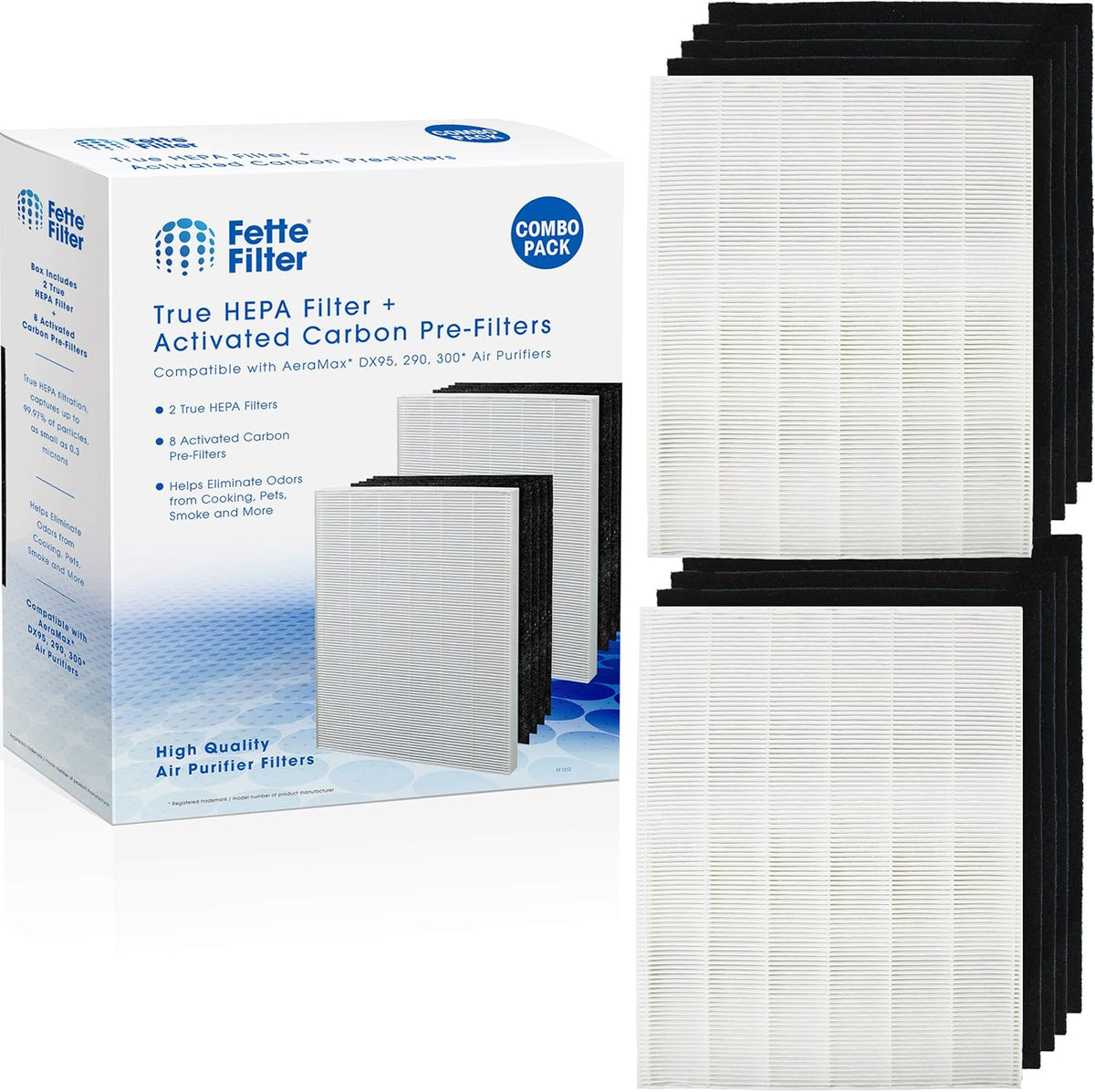 HEPA Filter Compatible with AeraMax 290 AeraMax 300 DX95 Air Purifiers Q498