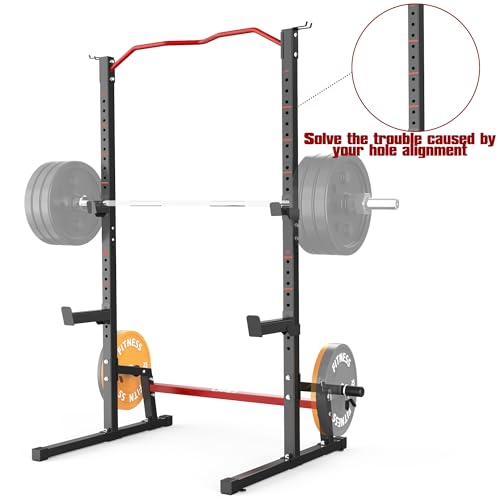 Adjustable Squat Rack Barbell Rack Squat Stand Bench Press Pull Up Home Gym J729