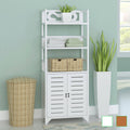 White Wood Bathroom Cabinet B8240