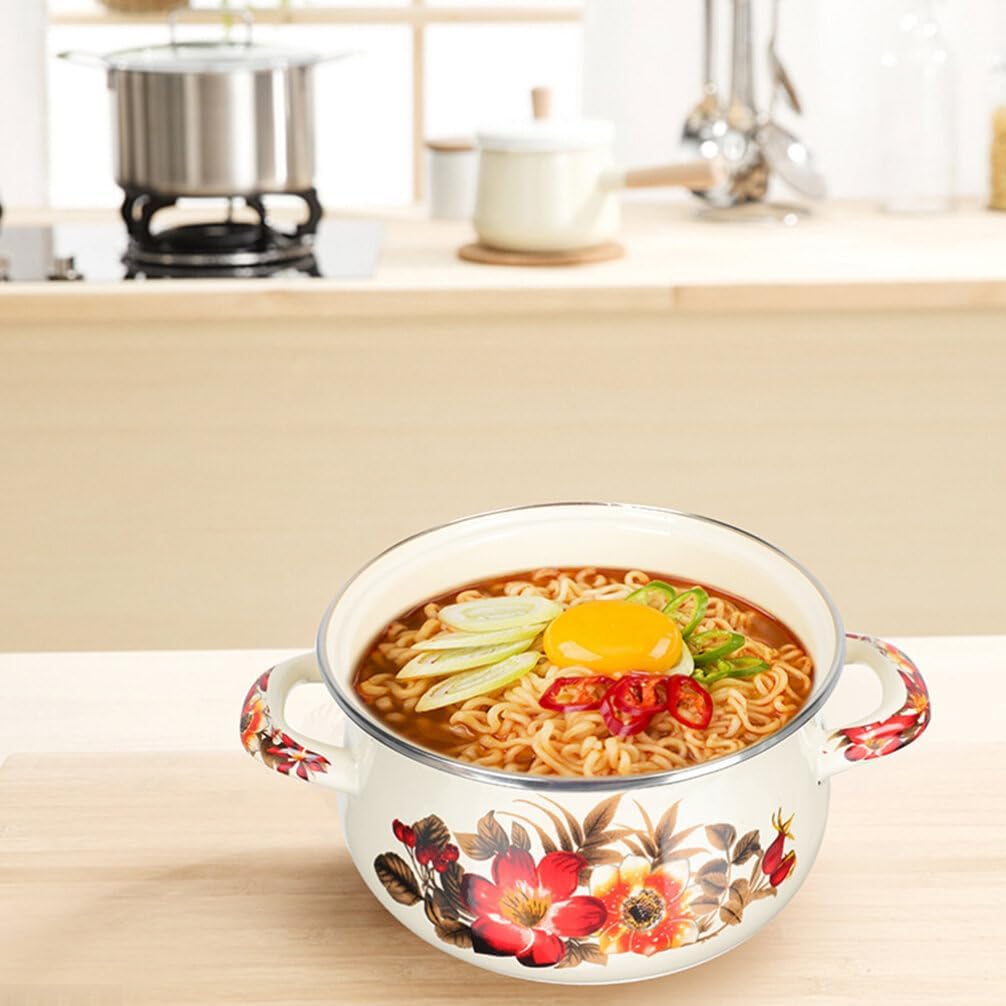 Small Enamel Pot with Lid 22cm R152985